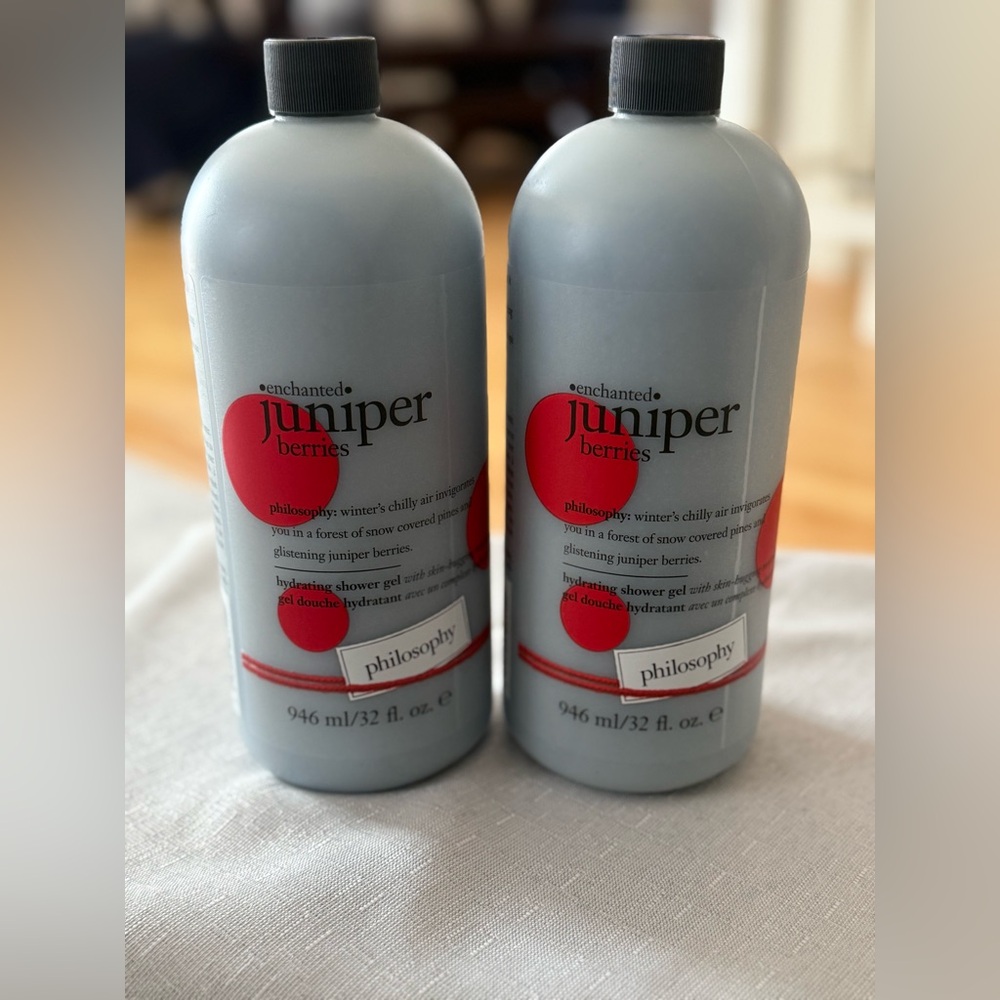 Philosophy Enchanted Juniper Berries Shower Gel Set of 2 – 32 oz Jumbo – New
